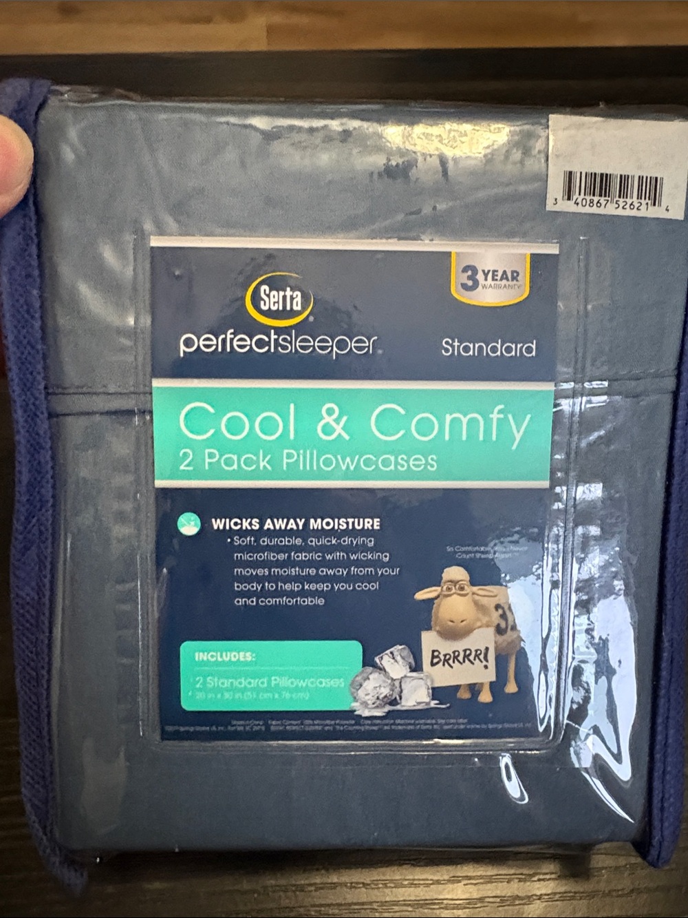 Serta Perfect Sleeper Cool & Comfy Pillowcases - Gray (2 Pack)